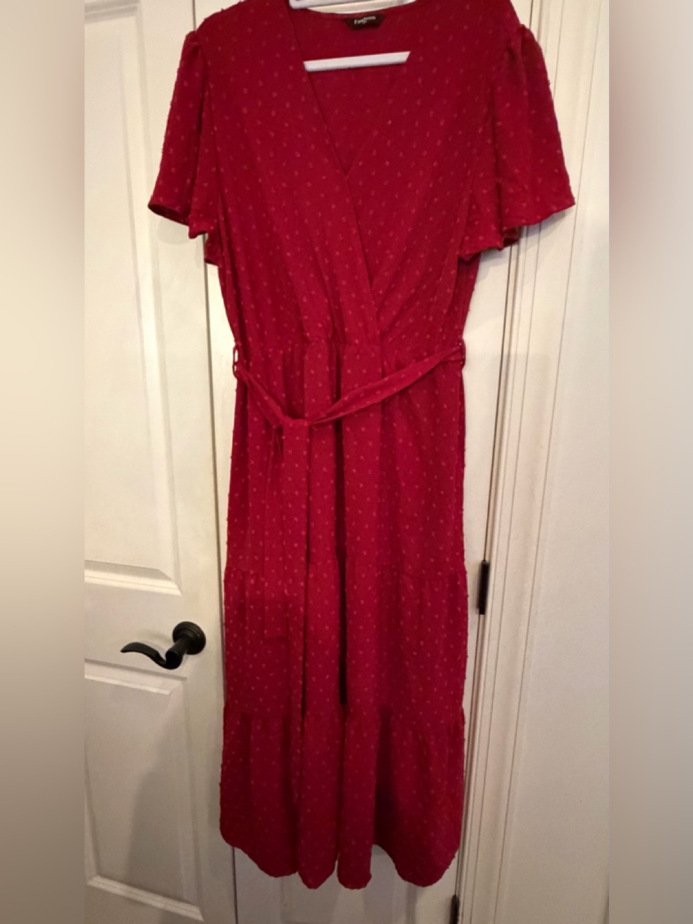 Ladies Fashion maxi dress burgundy xxl